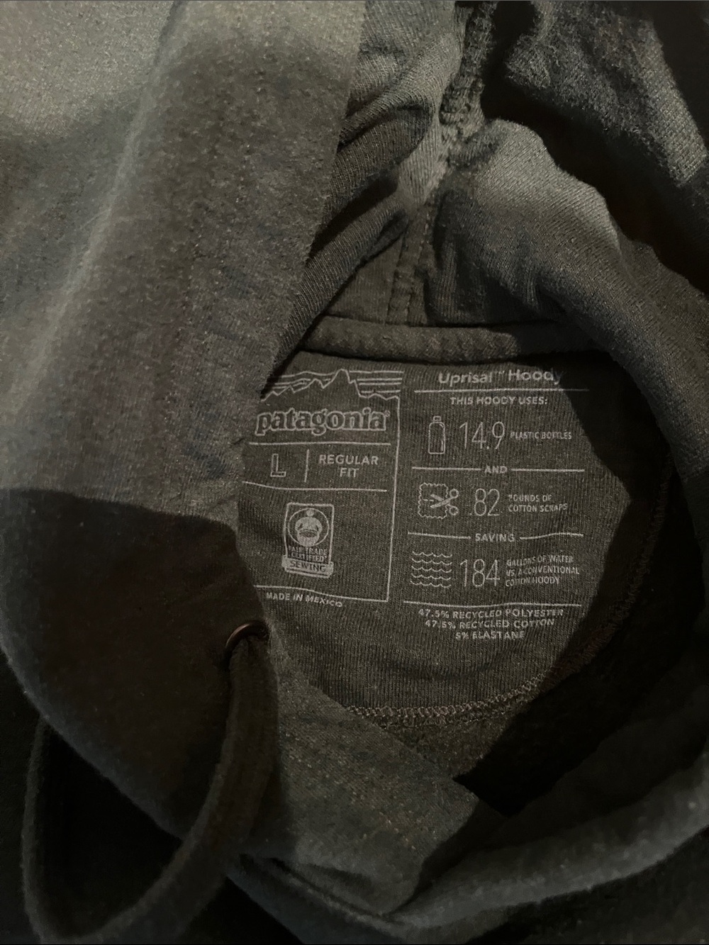 Patagonia Dark Green hoodie Sweatshirt with Colorful Buffalo Graphic - Picture 2 of 3